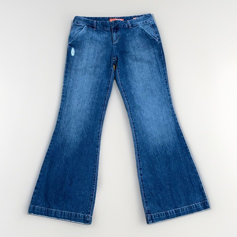 Choice Calvin Klein Women’s Jeans Medium Wash Lo-rise Flare Y2K Sz 31